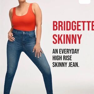 Lucky Brand Bridgette Skinny High Rise Jeans - Blue